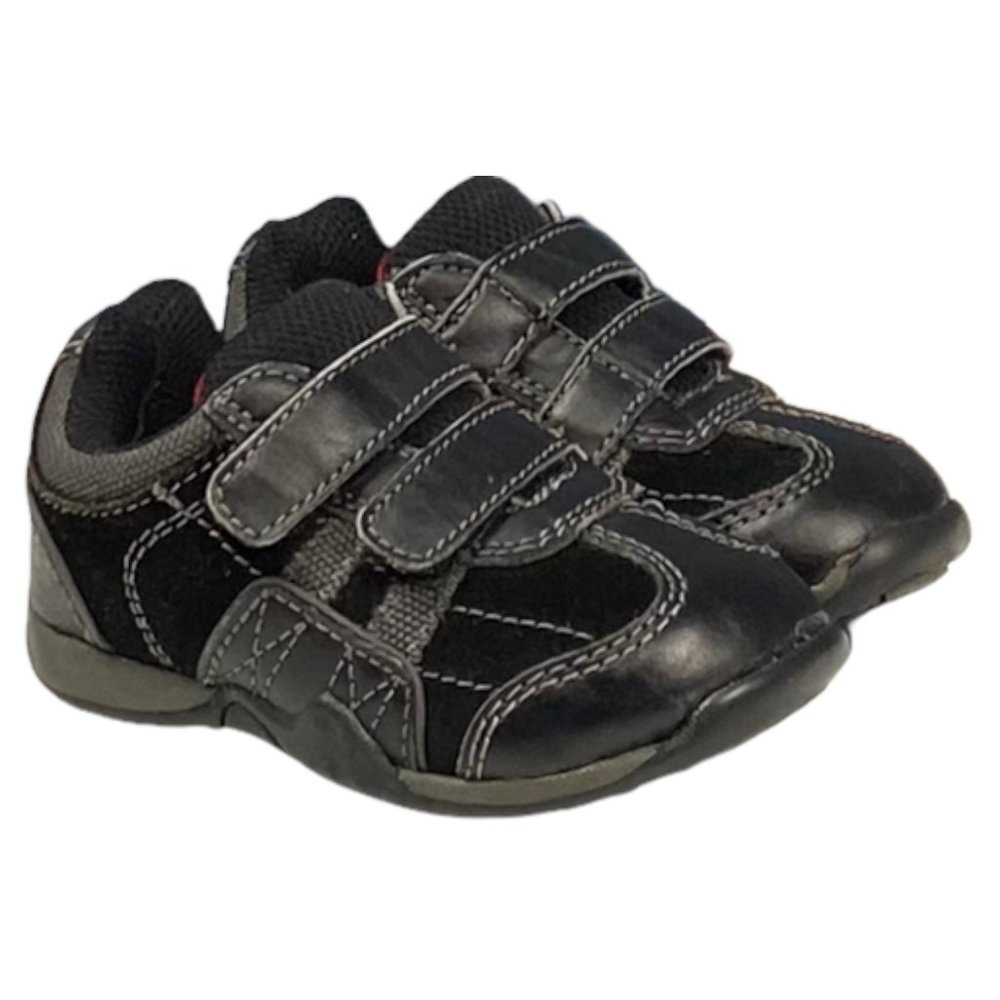 Cherokee Black Leather & Faux Suede Dress Sneakers